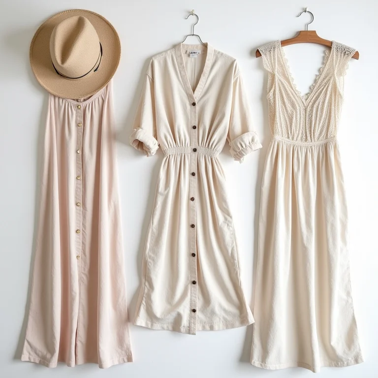 Seleção de vestidos e saídas de praia para um visual estiloso.