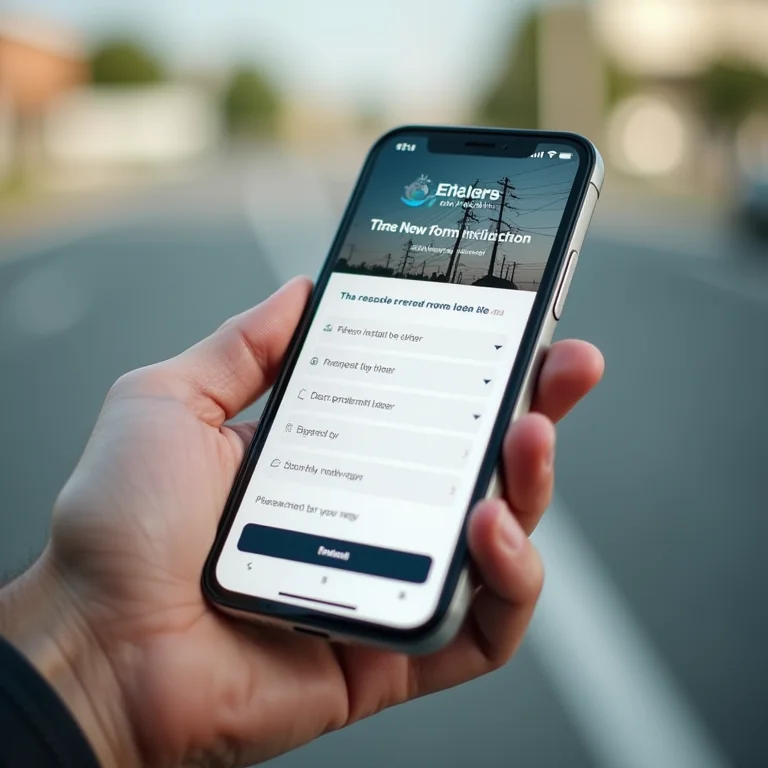 Solicitação online de instalação de novo poste.