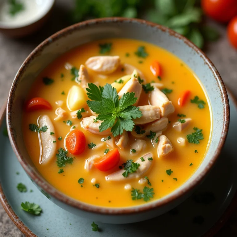 Sopa nutritiva para dor de garganta