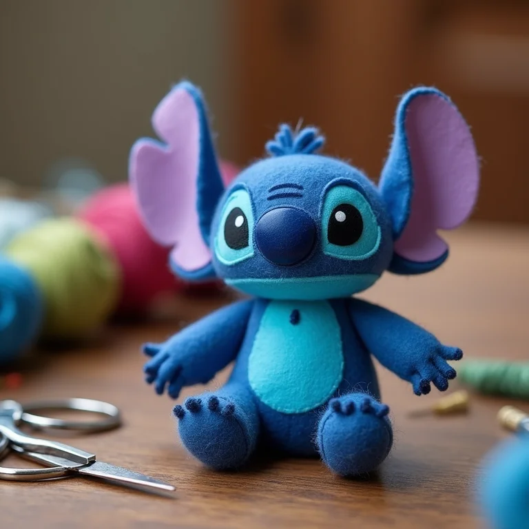 Stitch de feltro artesanal