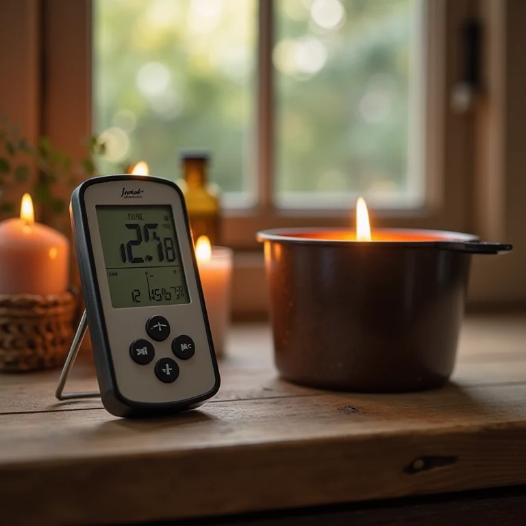 Termômetro para fazer velas