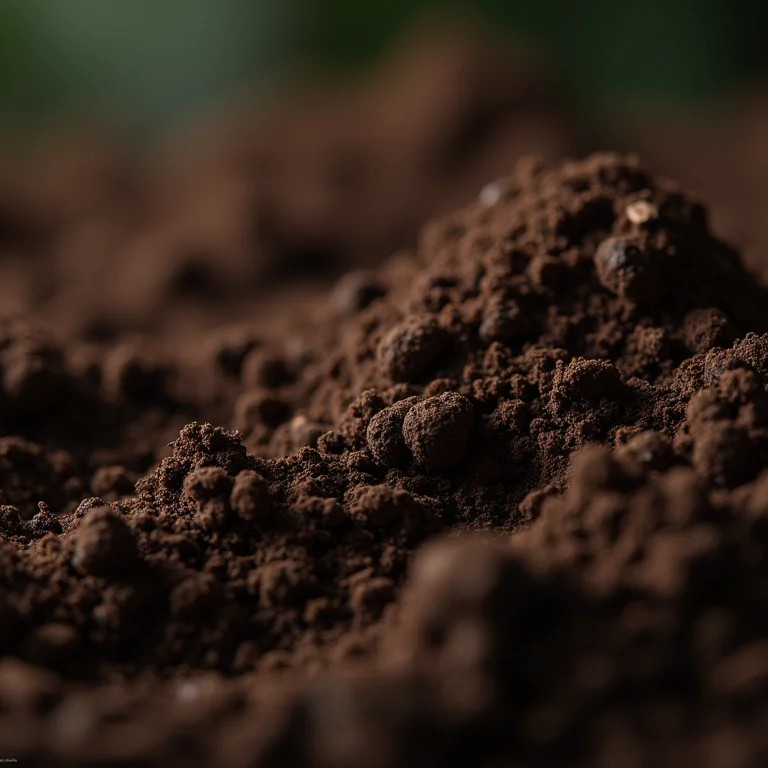 Terra adubada e fértil para plantio de beterraba em vasos