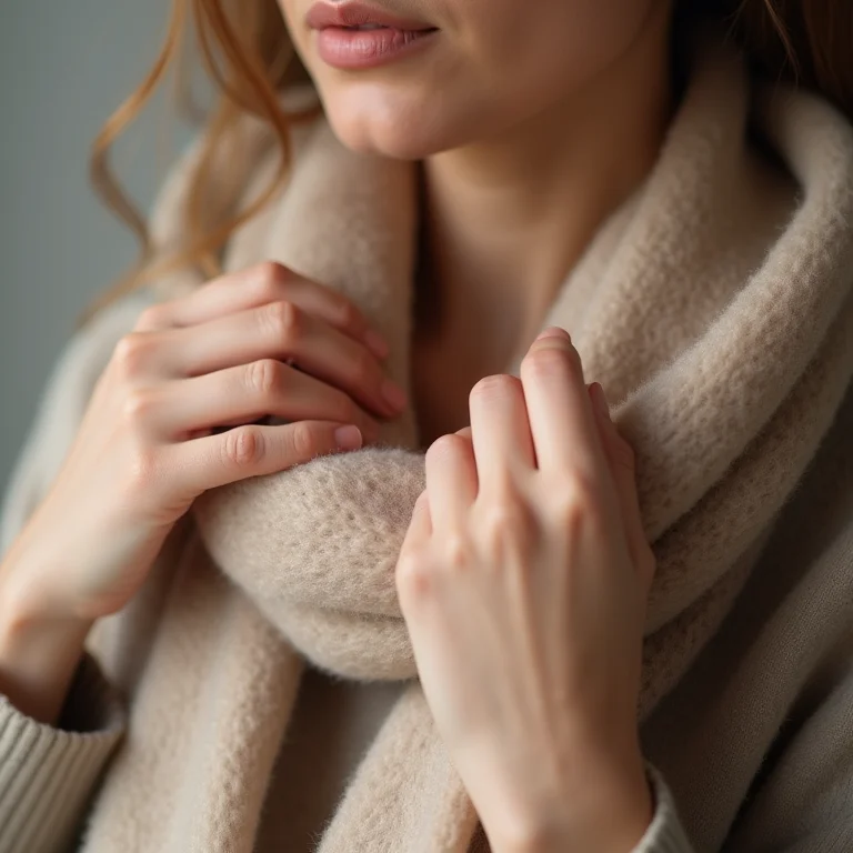 Textura de cashmere: priorize a qualidade dos tecidos.