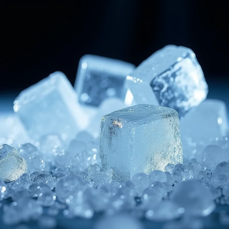 Tipos de gelo: cubo, triturado e bloco