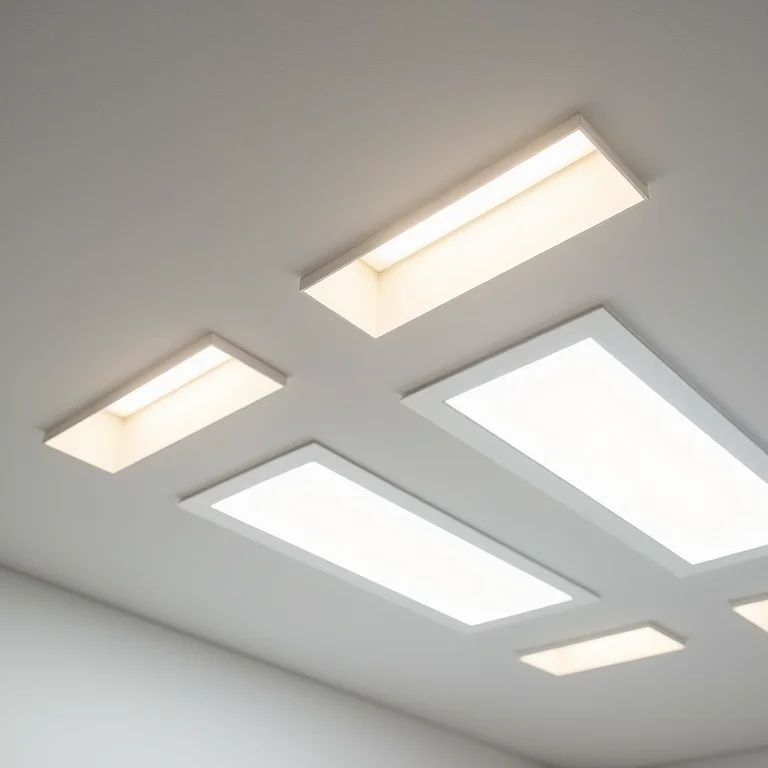 Tipos de iluminação LED para teto de gesso: spot, fita e painel