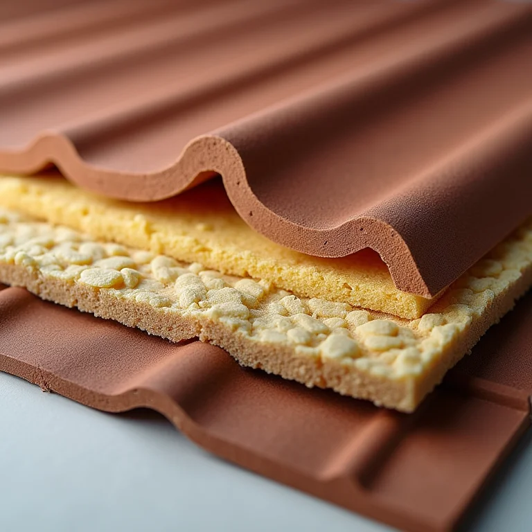 Tipos de núcleos isolantes em telhas termoacústicas