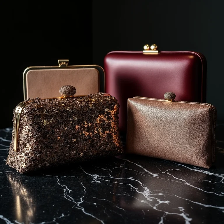 Variedade de clutches elegantes para ocasiões especiais.