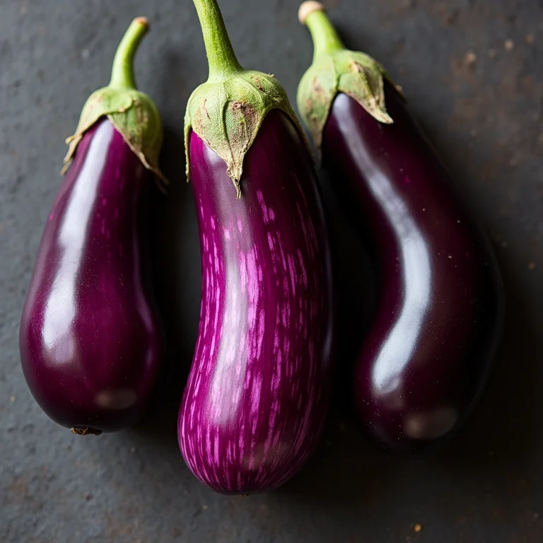 Variedade de tipos de beringelas