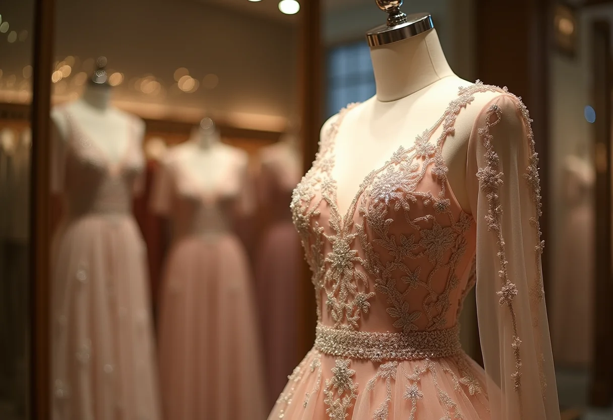 Qual o Preço Médio de Vestidos de Festa Elegantes Bordados? Vestido de festa elegante bordado para mulheres