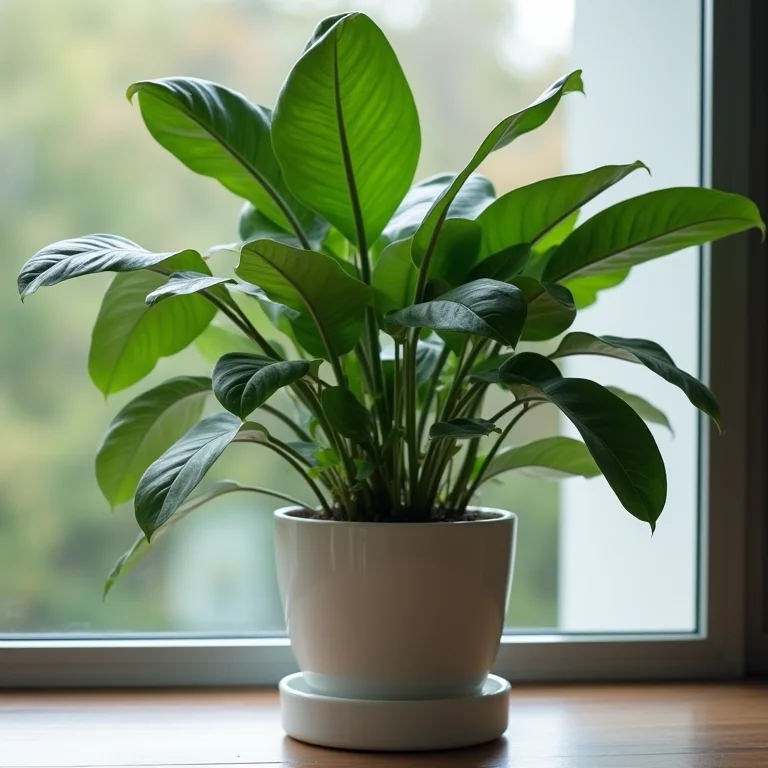 Zamioculca em vaso moderno decorando uma varanda