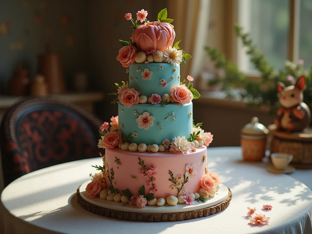 Alice no País das Maravilhas: Bolo Decorado Que Encanta Alice no País das Maravilhas: Bolo Decorado Que Encanta