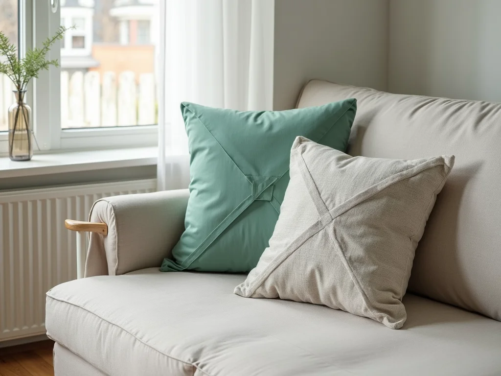 Capa de Almofada Envelope: Costura Criativa Fácil e Rápida capa de almofada envelope