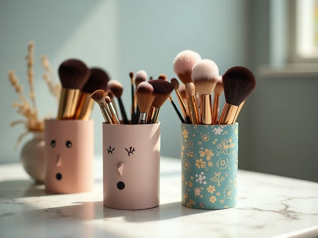 DIY Porta-Pincéis de Maquiagem com Rolo de Papel: Crie o Seu! DIY Porta-Pincéis de Maquiagem com Rolo de Papel: Crie o Seu!