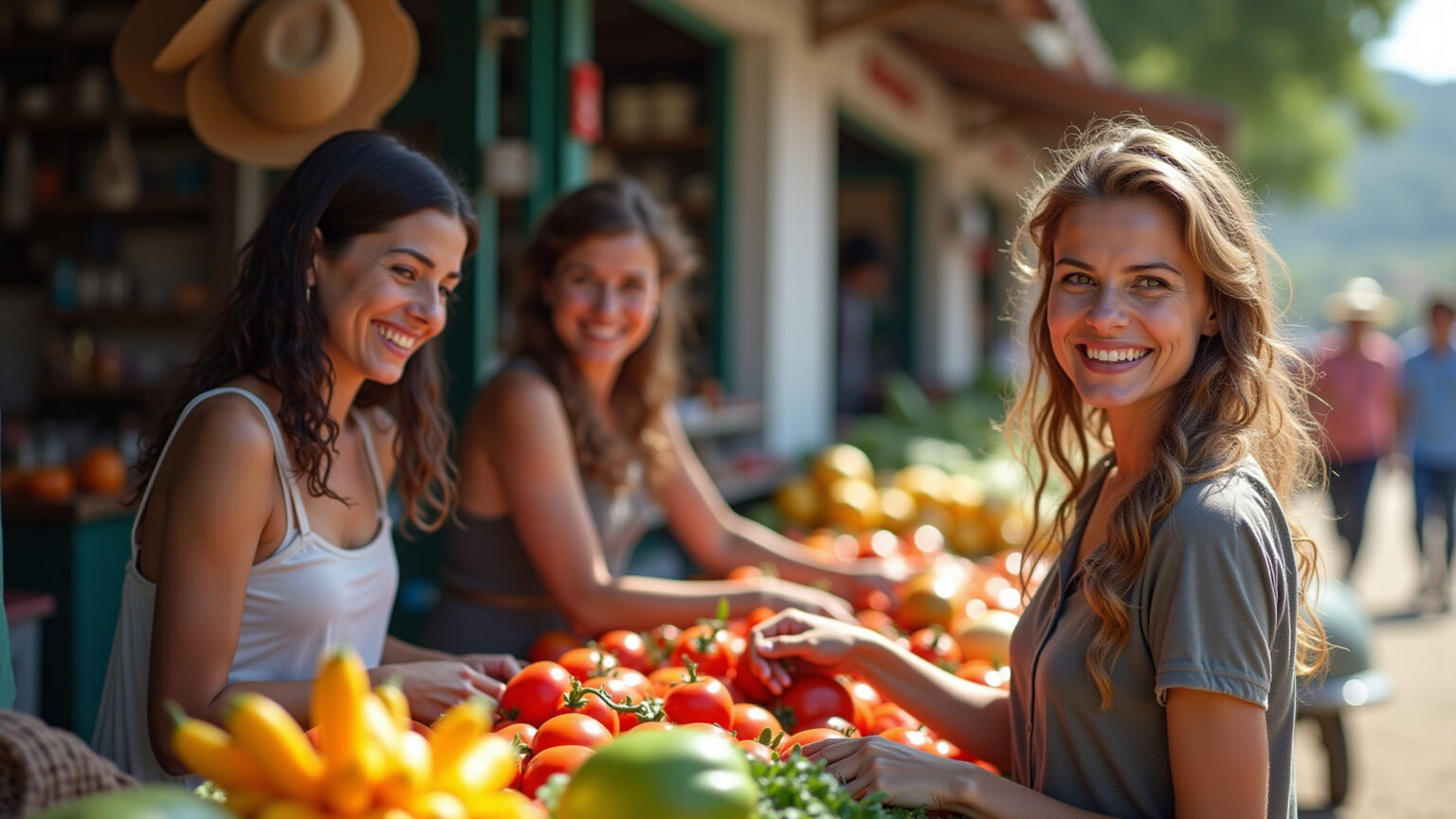 O Marketplace Ideal: Desapegue, Economize e Contribua para a Sustentabilidade Brasileiros felizes comprando e vendendo em um marketplace vibrante de usados.