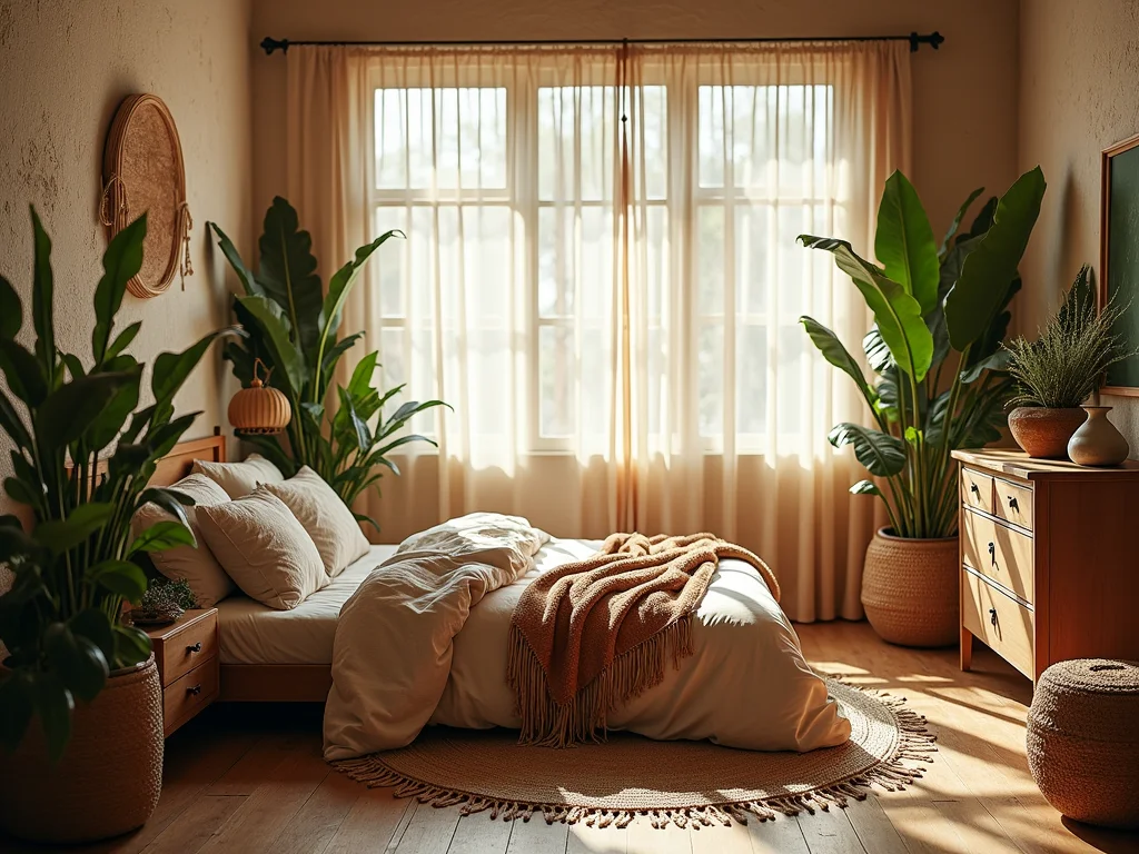 Inspiração Decoração Boho Quarto Casal: Crie seu Refúgio Inspiração Decoração Boho Quarto Casal: Crie seu Refúgio
