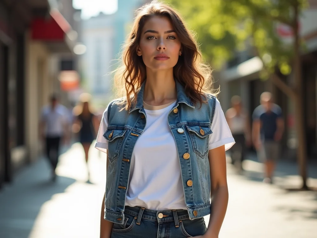 Looks com Colete Jeans Curto: Inspire-se e Renove Seu Estilo Looks com Colete Jeans Curto: Inspire-se e Renove Seu Estilo