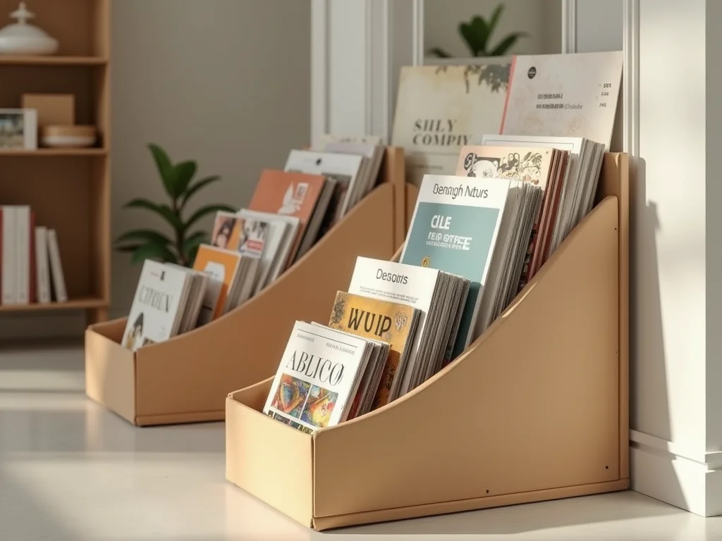 Porta Revistas em Caixa de Papelão: Organize com Estilo Porta Revistas em Caixa de Papelão: Organize com Estilo