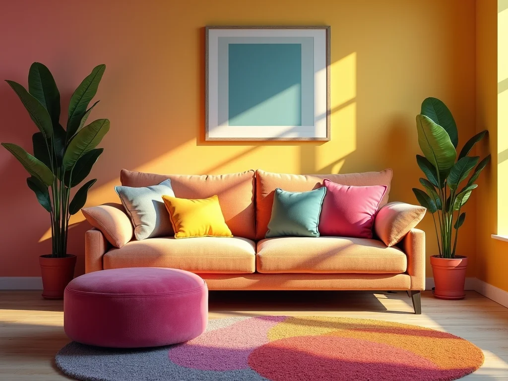 Sala de Estar com Sofá Colorido: Inspire-se e Transforme seu Espaço Sala de Estar com Sofá Colorido: Inspire-se e Transforme seu Espaço