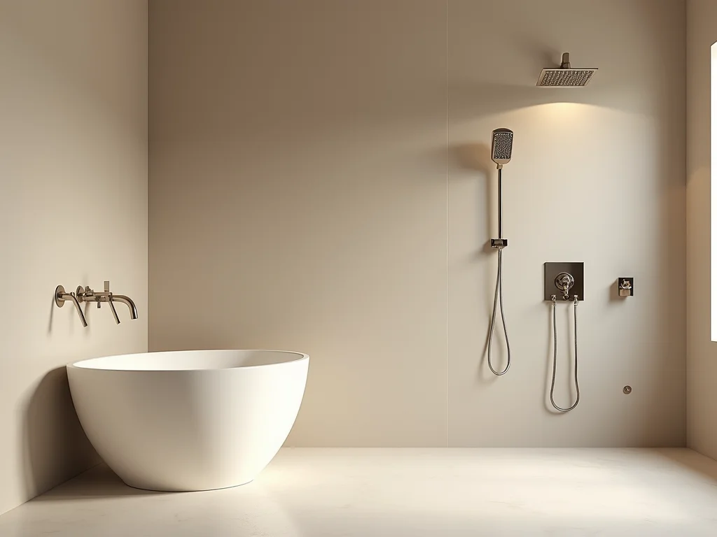 Banheiro Bege 3D: Transforme Seu Chuveiro em 2026 Banheiro Bege 3D: Transforme Seu Chuveiro em 2026