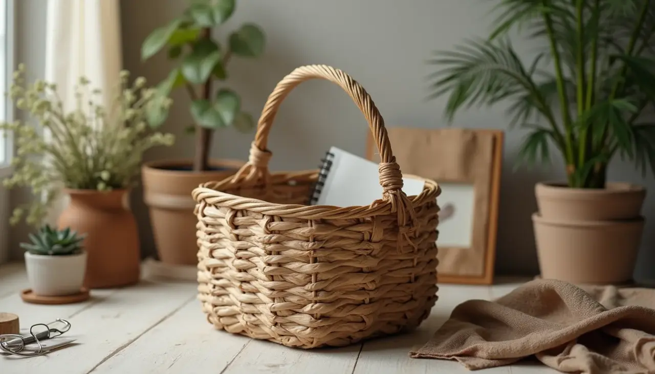 Faça Sua Cesta de Jornal Passo a Passo: Decoração Rústica e Criativa