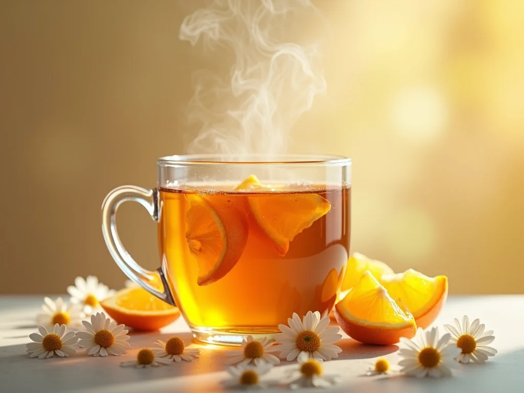 Chá de Camomila com Laranja: O Drink Relaxante Perfeito? Chá de Camomila com Laranja: O Drink Relaxante Perfeito?