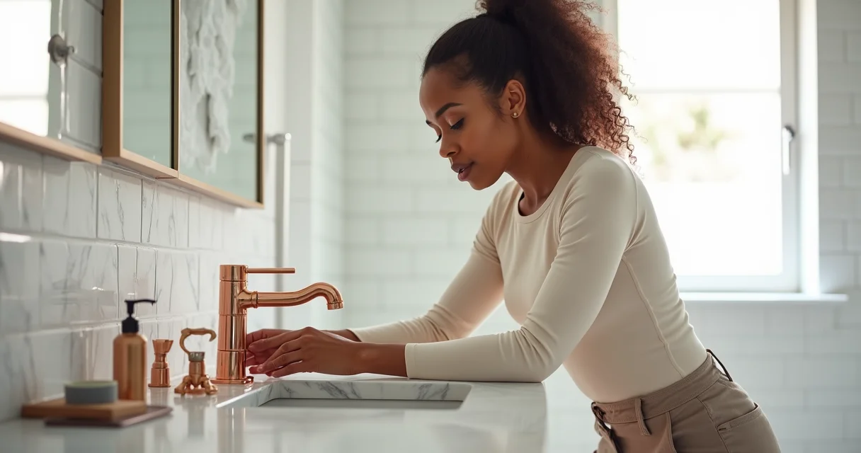 Como instalar torneira rose gold banheiro sem encanador e sem risco Como instalar torneira rose gold banheiro sem encanador e sem risco