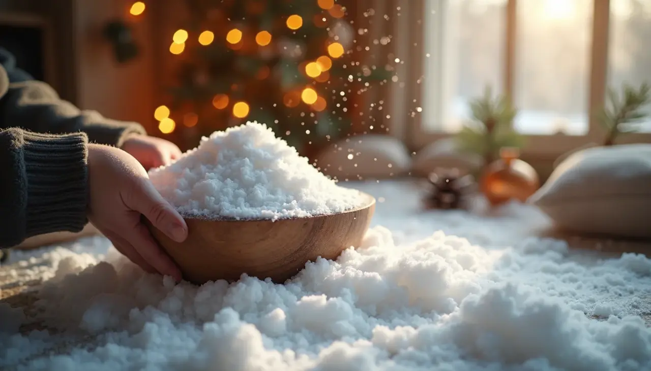 Neve Artificial Caseira: Crie Sua Magia de Inverno em Casa! Neve Artificial Caseira: Crie Sua Magia de Inverno em Casa!