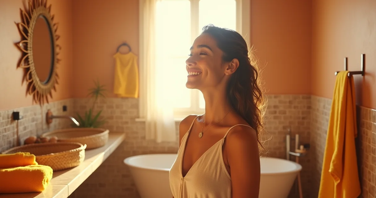 8 Passos para um Banheiro com Decoração de Sol que Energiza Seu Dia 8 Passos para um Banheiro com Decoração de Sol que Energiza Seu Dia