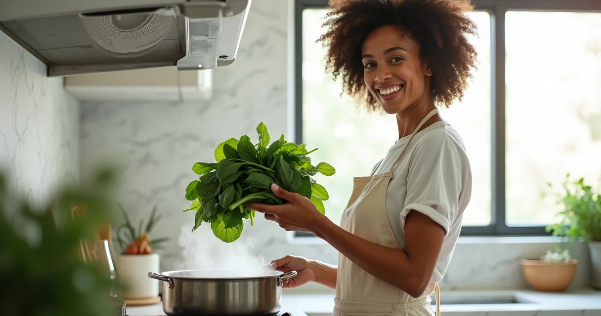 Como branquear espinafre em 30s: elimina o amargor e mantém o verde vivo Como branquear espinafre em 30s: elimina o amargor e mantém o verde vivo
