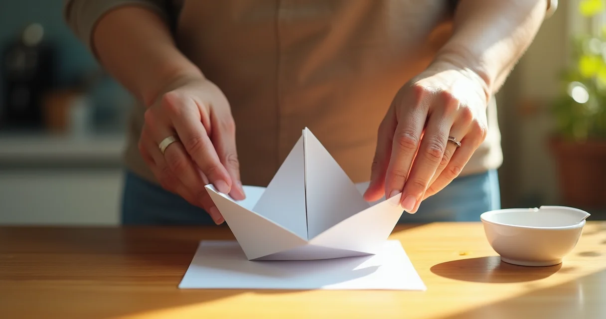 Como fazer um barquinho de papel que flutua por 5 minutos na água Como fazer um barquinho de papel que flutua por 5 minutos na água