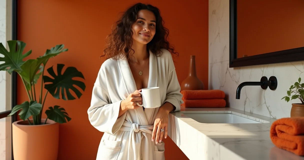 17 Ideias de Decoração de Banheiro Laranja para um Refúgio que Valoriza seu Imóvel 17 Ideias de Decoração de Banheiro Laranja para um Refúgio que Valoriza seu Imóvel